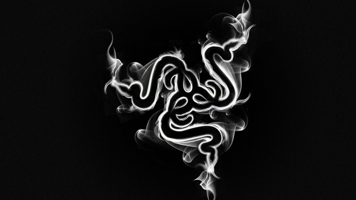 Razer logo made of smoke