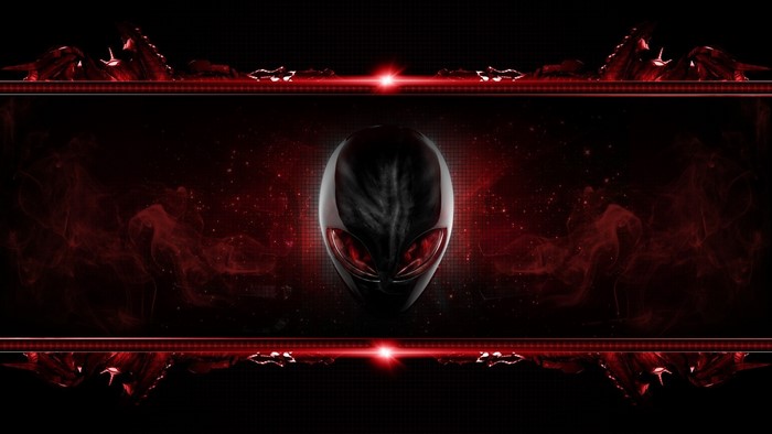 Alienware Logo with Red Accents