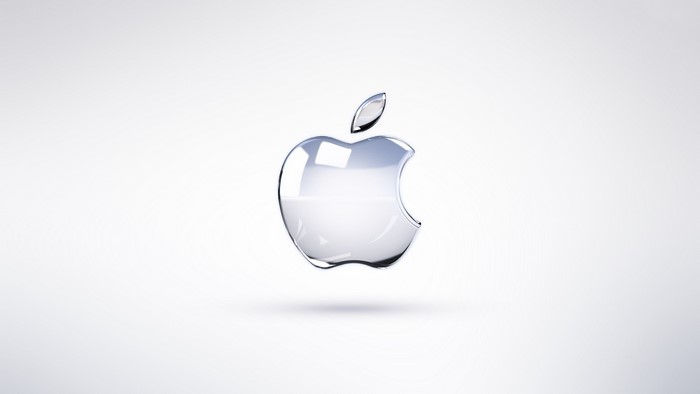 Glass Apple Logo