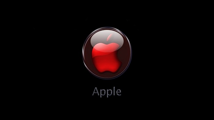 Red Apple logo with "Apple" text
