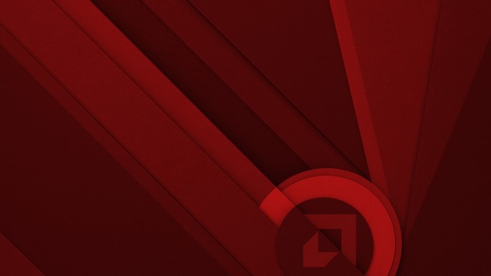 AMD Logo Red Abstract Background
