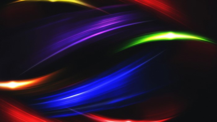 Abstract Twisted Colors Light Streaks