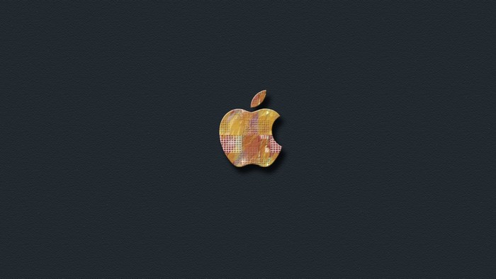 Apple Logo with Textured Design