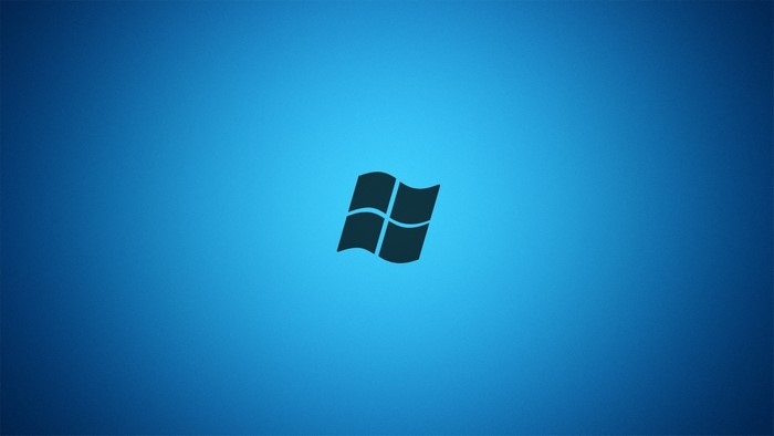 Windows Logo on Blue Background