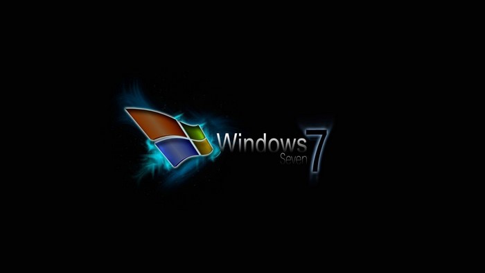 Windows 7 Logo with Blue Glow