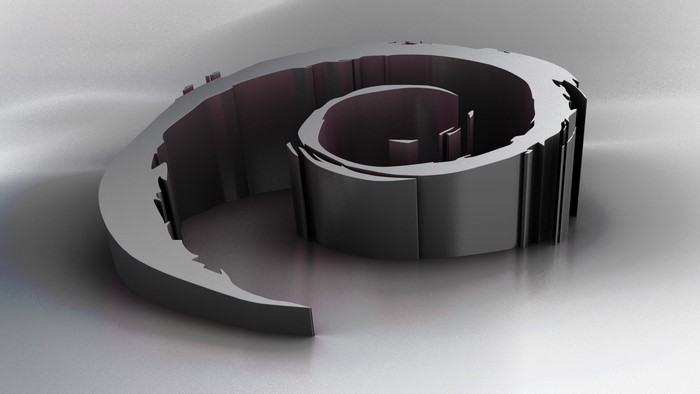 3D Render of the Debian Linux Logo