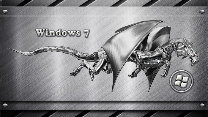 Windows 7 Metallic Dragon