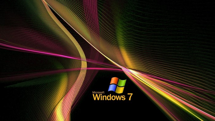 Microsoft Windows 7 abstract light