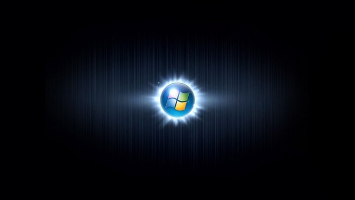 Windows logo on a dark background