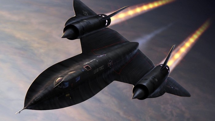 SR-71 Blackbird Aircraft in Flight