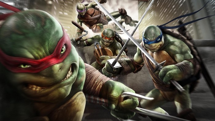 Teenage Mutant Ninja Turtles in action