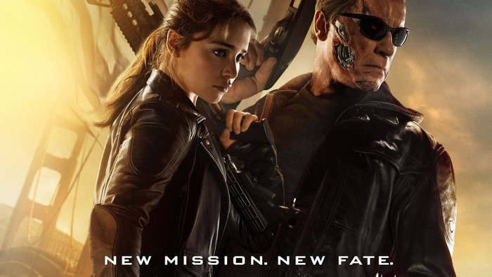 Sarah Connor and T-800 from Terminator Genisys