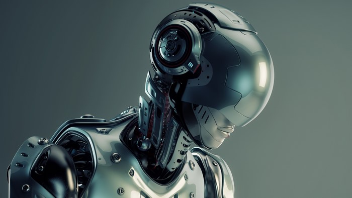 Futuristic Cyborg Woman