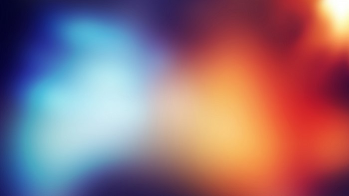 Abstract gradient of hot and cold colors