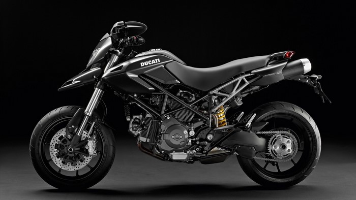 Black Ducati Hypermotard Motorcycle