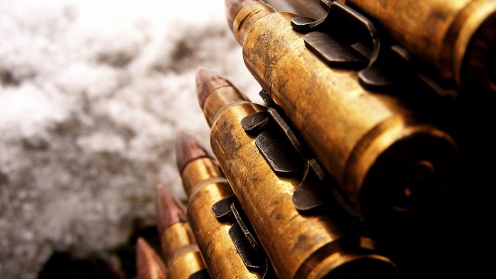 Sniper Bullets on a Belt