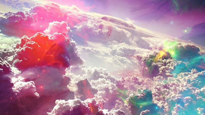 Colorful Fantasy Clouds in Space