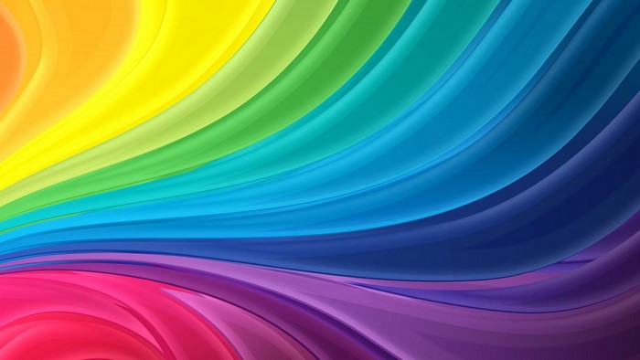 Rainbow Colors Abstract Swirls