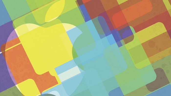 Apple Logo Abstract Colors