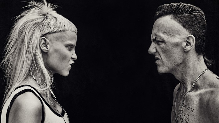 Die Antwoord members facing each other