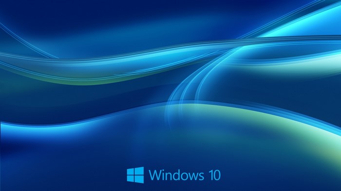 Windows 10 Abstract Blue Waves
