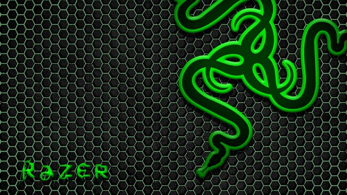 Razer Logo and Hexagonal Pattern