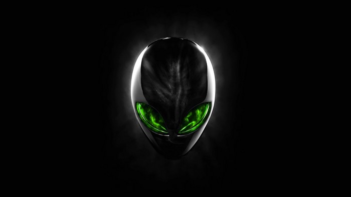 Alienware Logo with Green Eyes