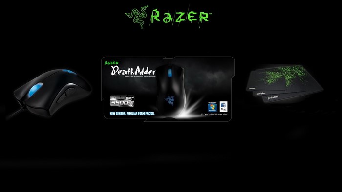 Razer DeathAdder Mouse and Mousepads