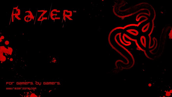 Razer logo with red accents and text