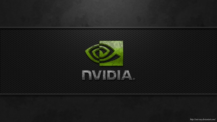 Nvidia logo on a textured background