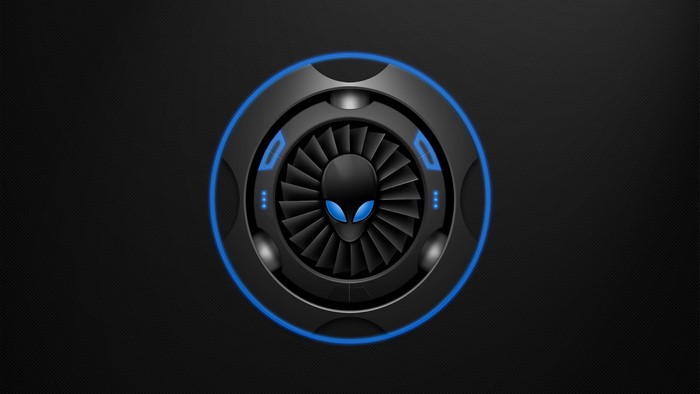 Alienware Logo with Blue Accents