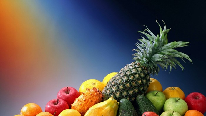 Assortment of Exotic Fruits and Apples