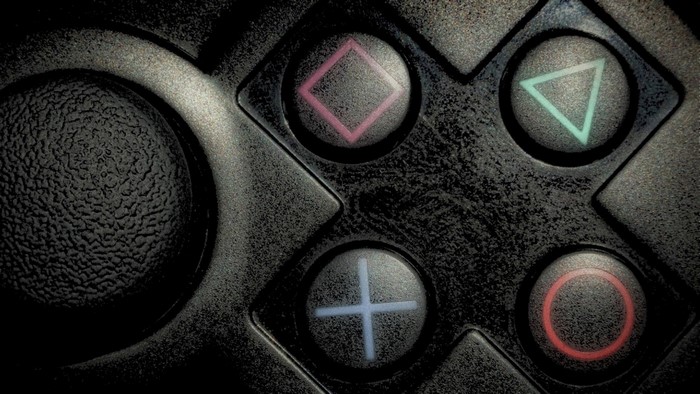 Playstation 2 controller buttons close-up