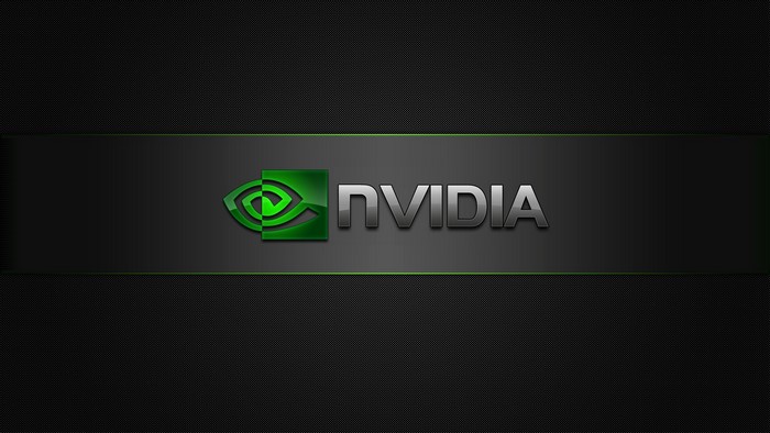 Nvidia Logo on Carbon Fiber Background