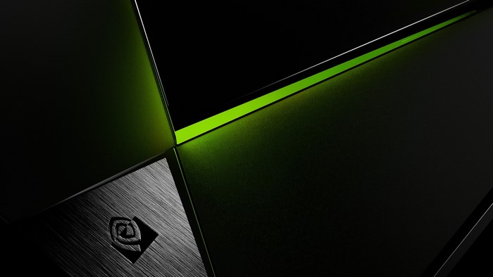 Nvidia Shield Logo on Black and Green Surface
