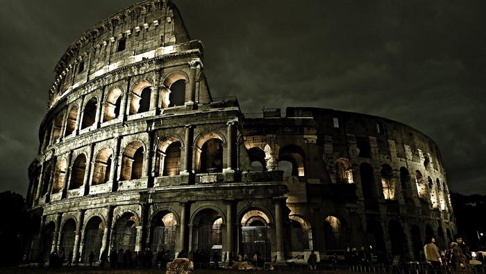 Colosseum Roman Architecture at Night
