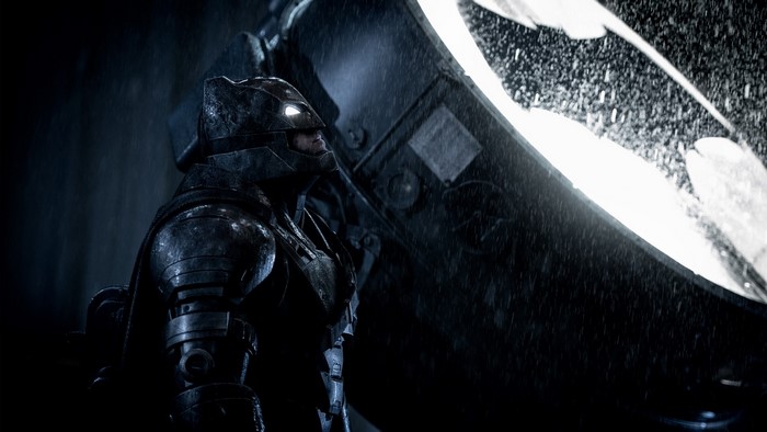 Ben Affleck as Batman in armor