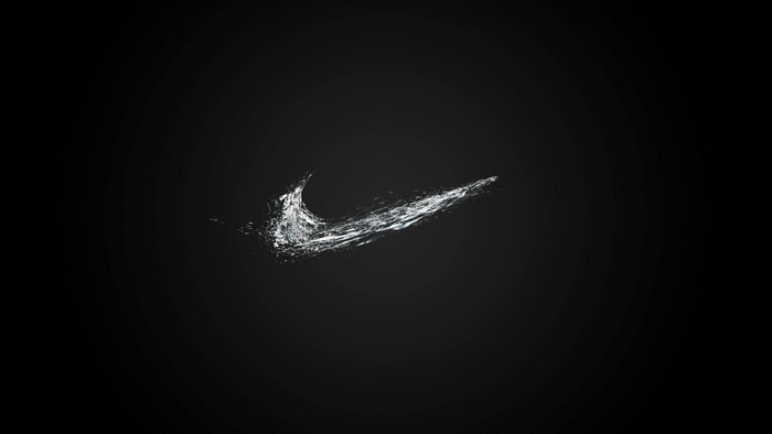 Nike Swoosh Logo Made of Water