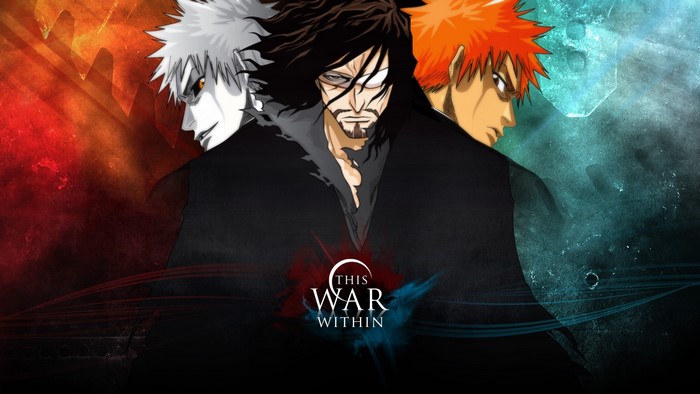 Ichigo Kurosaki and Yhwach from Bleach