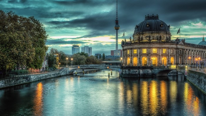 Bode Museum and Spree River in Berlin