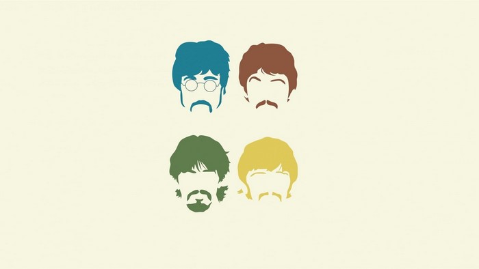 The Beatles minimalist portraits