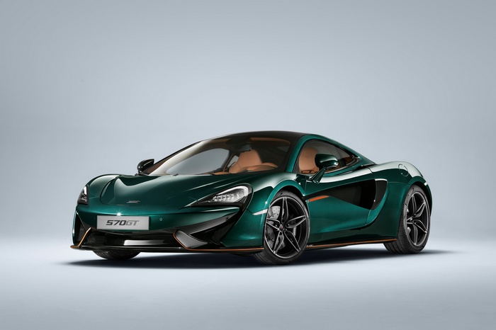 Green McLaren 570GT 2018 4K