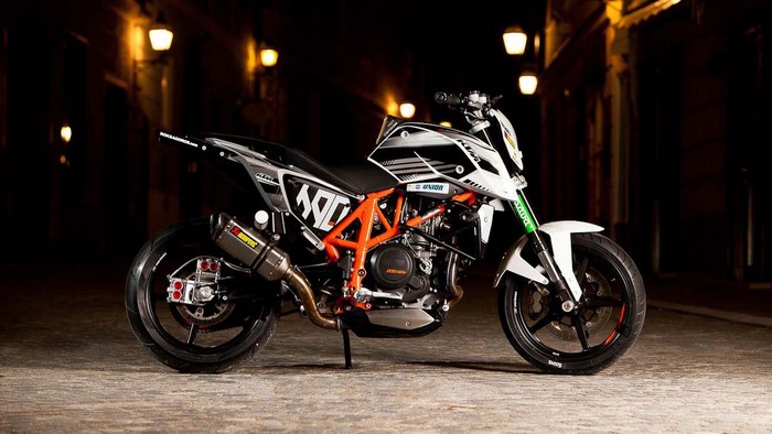 KTM 690 Duke Stunt Motorcycle