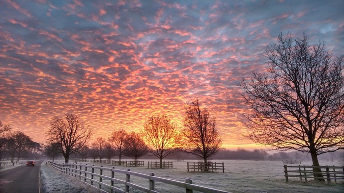 Winter Morning Sunrise in the UK