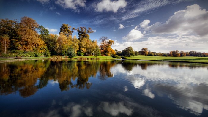 Leeds Castle Grounds in Autumn