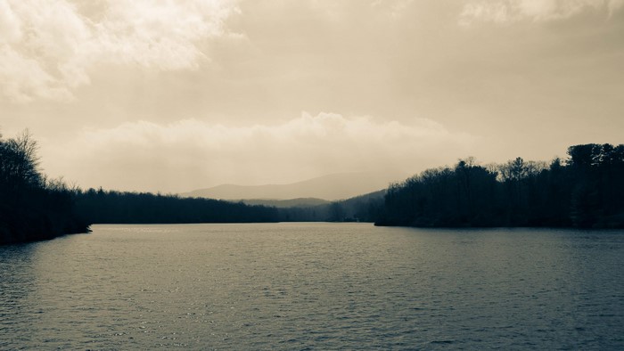 Lake and Mountains Landscape