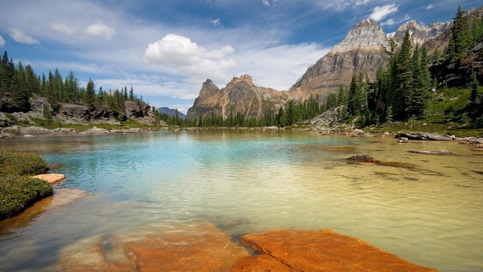 Lake and Mountains Landscape