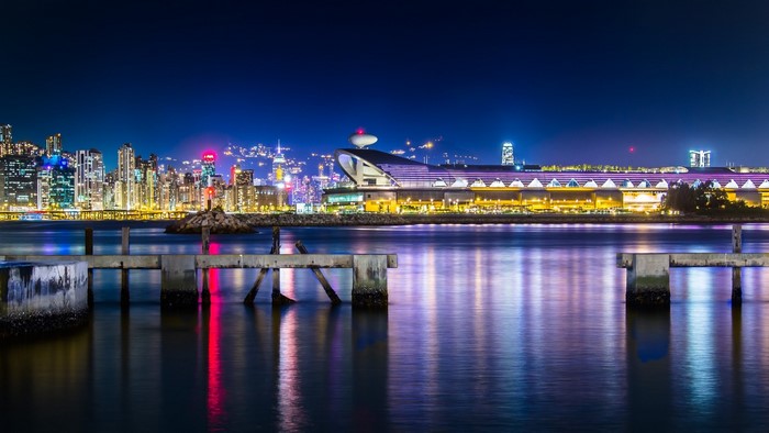 Kai Tak Cruise Terminal Hong Kong at Night