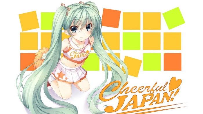 Hatsune Miku from Vocaloid Cheerful Japan