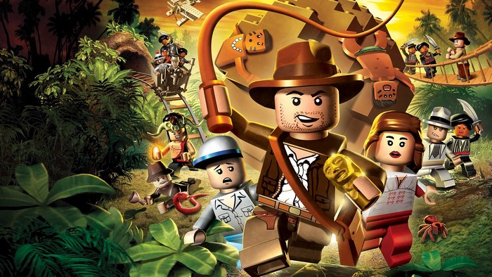 Lego Indiana Jones characters in a jungle temple
